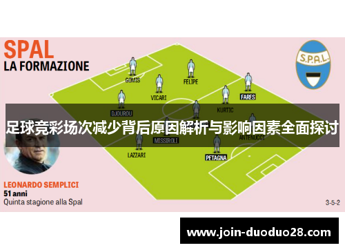 足球竞彩场次减少背后原因解析与影响因素全面探讨 足球竞彩场次减少背后原因解析与影响因素全面探讨